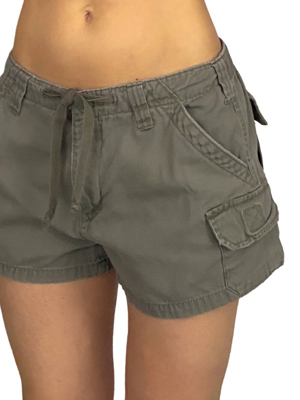 aeropostale olive green slouchy cargo shorts